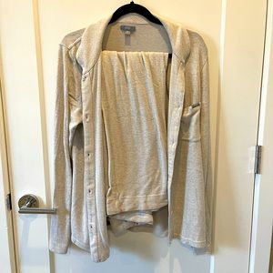 Figs creamy beige loungewear set